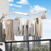 BOQORAD Wall Mounted Drying Rack,Clothes Drying Rack,Laundry Drying Rack,Collapsible Drying