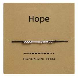 Handmade Hope Morse Code Bracelet