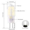 HUAMu Pack of 10 G4 2 W LED Bulbs, Cool