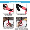 2PCS Heart-Shaped Car Handle Straps, Auto Grap Handle Warning Pull
