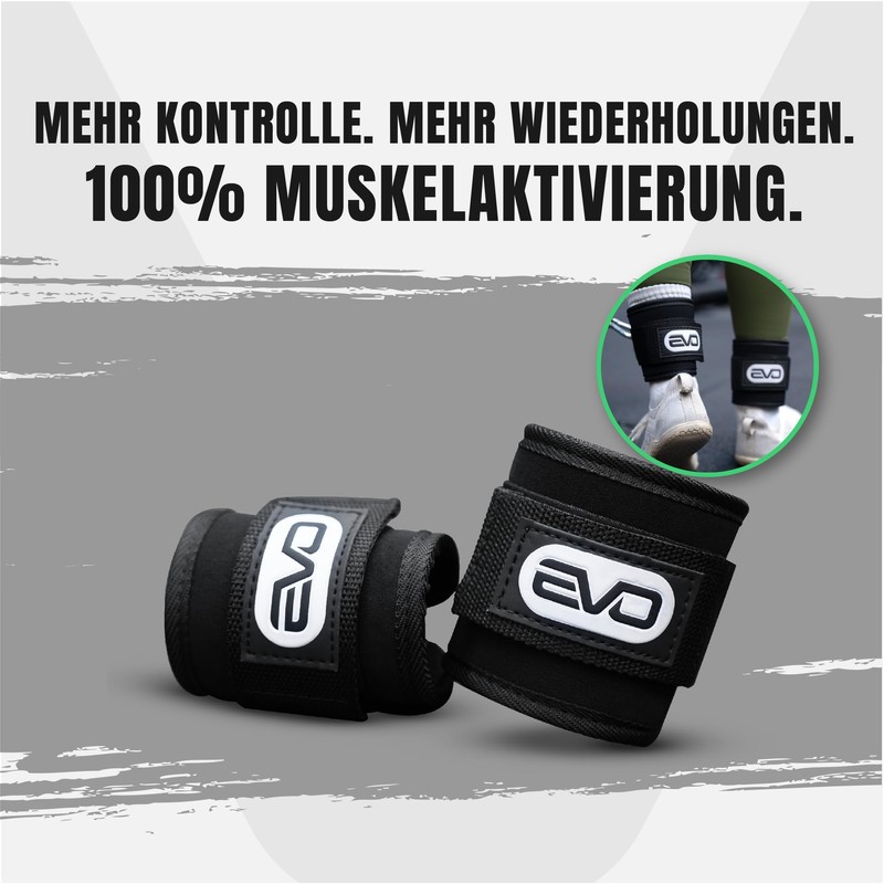 EVO SPORTS FUEL Foot Straps Cable Pull with Adjustable Foot
