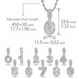 LSxAB Sparkling 111 Intuition Angel Number Necklace for Women Daughter Sister Spiritual Guardian Inner Guide Clear CZ Memorable Anniversary