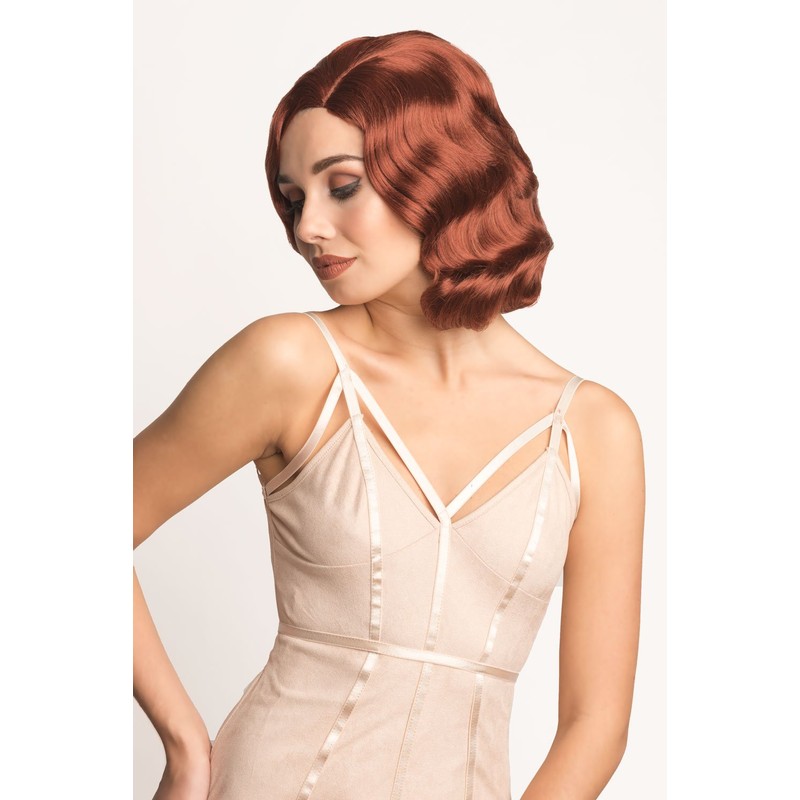 Annabelle's Wigs A 1940'S Style, Copper Red, Wavy Wig: Banbury