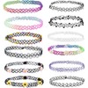 12PCS Girl Choker Necklace Bundle - Henna Tattoo Stretch Elastic