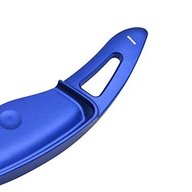 SANRILY Blue Steering Wheel Shift Paddle Shifter Extension for Hyundai loniq kona Veloster Turbo 2019 Replacement Kit CNC Billet Aluminum Sport Shift Paddles Shifters