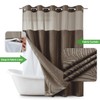 eachope no Hook Shower Curtain and Liner Set，Boho Style with