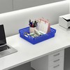 4 Pack Stackable A4 Paper Organizer Trays, Plastic Storage Bins