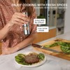 Small Electric Salt and Pepper Grinder Set Rechargeable, Adjustable Coarseness,