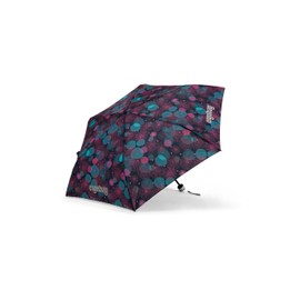 ergobag Children's Umbrella for School Bag, Ultralight and Small with Bag, Diameter 90 cm, Coral Bear – Purple