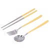 304 Stainless Steel Fork Spoon Chopsticks Set Flatware Reusable Utensils
