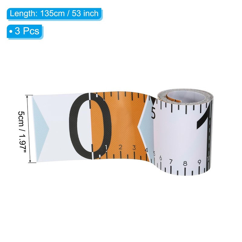 PATIKIL Fish Ruler, 3 Pack 53 Inch Fish Measuring Tape