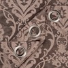 Chanasya Premium Damask Pattern Luxury Brown Curtains - 63 Inch