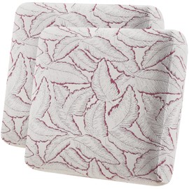 Fuloon Seat Cushion Covers, Stretch Couch Slipcovers Sofa Cushion Protective Solid Chair Slipcovers Washable Suitable for Armchair Loveseat Sofa 2 PC Red