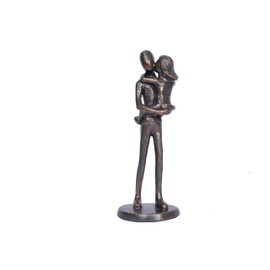 HAFKOIS - Figura de regalo para papá de hija, papá e hija, regalo de cumpleaños, regalo de cumpleaños, regalo de hija, escultura para el día del padre, Navidad, cumpleaños para papá, estatua de papá,