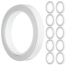 Uonlytech Cinta Adhesiva Doble Cara Transparente de Alta Adhesión 25 Piezas, Cinta de Montaje Fuerte y Fácil de Rasgar para Oficina y Uso Escolar