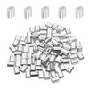 sourcing map Aluminum Crimping Loop Sleeve 1/16"(2mm) Cable Ferrule for