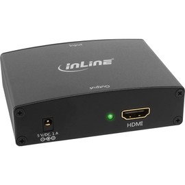 INLINE VGA und Audio zu HDMI Konverter Eingang VGA und Chinch Audio Stereo, Ausgang HDMI