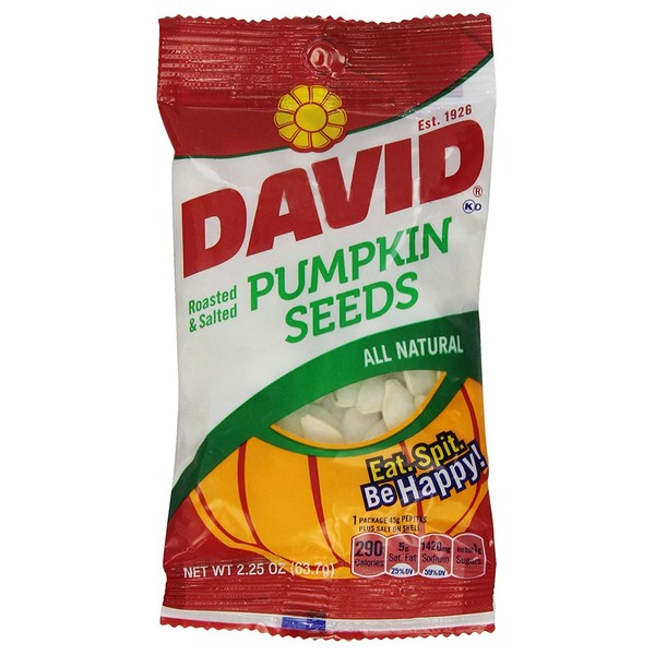 David's Pumpkin Seeds, 2.2500-ounces (Pack of12)