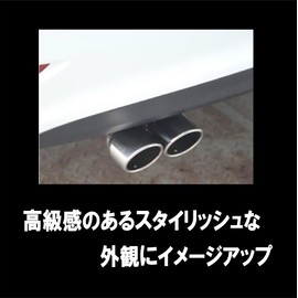 Muffler Cutter, Downward, 2 Outputs, General Purpose, Easy Installation, Stainless Steel, Exhaust, Muffler, Mounting Diameter: 2.5 inches (63 mm) / 3.0 inches (76 mm), Noah Voxy, Esquire, Vezel,