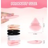 8 piezas triangulares en polvo de cara suave triangular, maquillaje