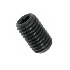 Grub Screws / Grub Screws M6 x 4 mm Black 45H - DIN 913 - with Cone Point and Hexagon Socket - Metric Thread M6, Length: 4 mm, Quantity: 50 Pieces)