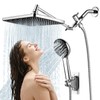RNDIOZD Rain Shower Head with Handheld, 11.8 Inch High Pressure