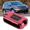 Carbon Fiber Style Folding Car Key Fob Cover Protective Case