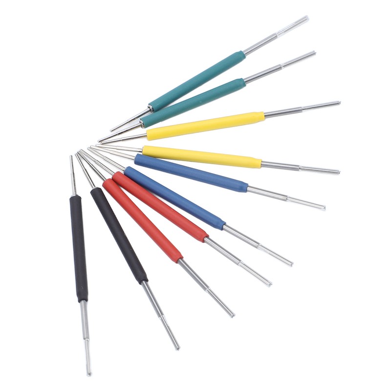 10Pcs Mini Grabber SMD IC Test Hook Clips Silicone Jumper