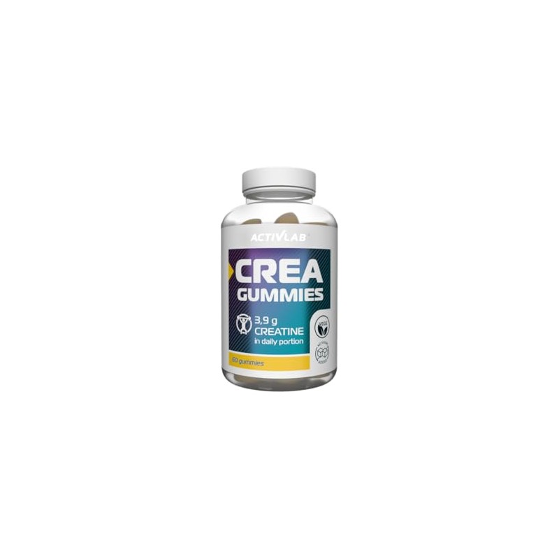 Activlab Crea Gummies Creatine Monohydrate - 60 Gels (Lemon-Lime), Creatine,