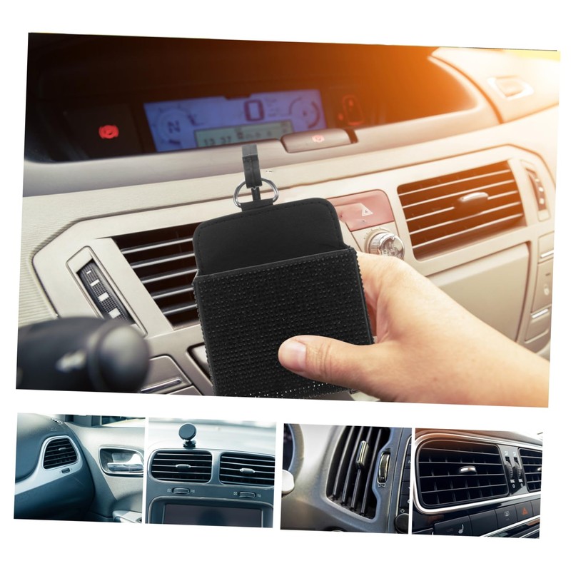 ULTECHNOVO Car Storage Box Air Vent Hanging Storage Key Organizer