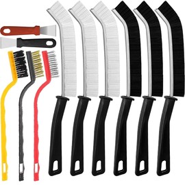 Aililong Cleaning Brush, 13-Piece Set with Hard Bristle Corners Cleaning Brush for Effective Brush Cleaning of Grouts, Tiles, Kitchen and Bathroom