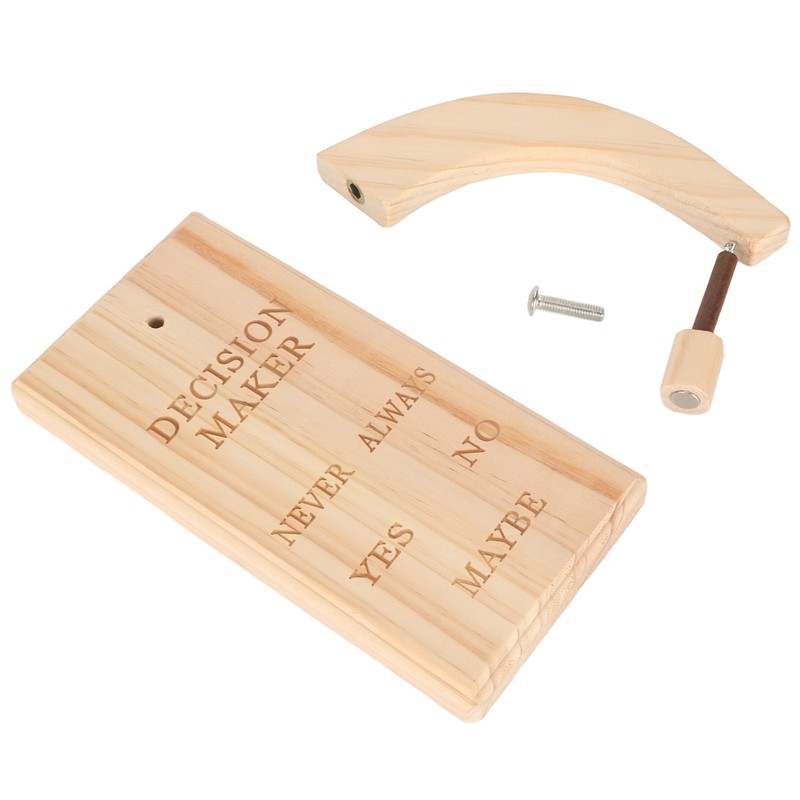 Wooden Magnetic Decision Maker Innovative Oscillating Magnetic Selector Swing to