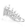 SAMKY Pageant Bridal Rhinestone Crystal Adjustable Tiara Crown - Silver