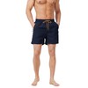 Bulobulo Swimming Trunks with Zip Pocket Men's Quick-Drying, darkblue, XL