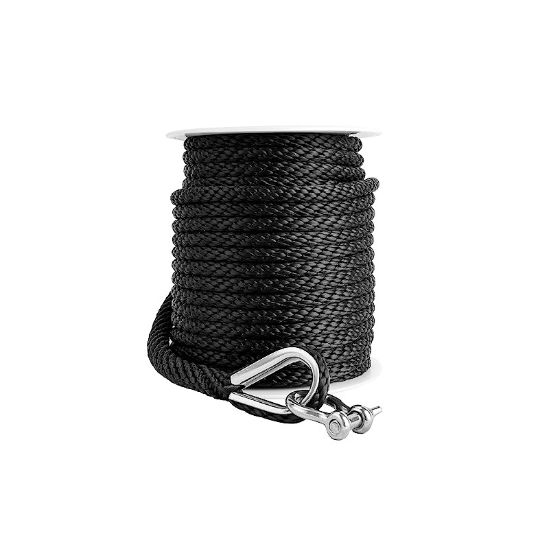 YOUNG MARINE Made 3/8 Inch 100FT 150FT Premium Solid Braid