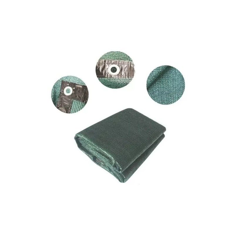 RASCHEL Malla Sombra 4x3 Mts, 90% Verde Raschel *listo Para