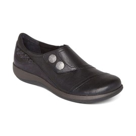 Aetrex Women's Karina Oxford, Black, 8.5 Wide