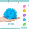 Unbranded 18 Pcs Bulk Bath Shower Puff Sponges Loofah Mesh
