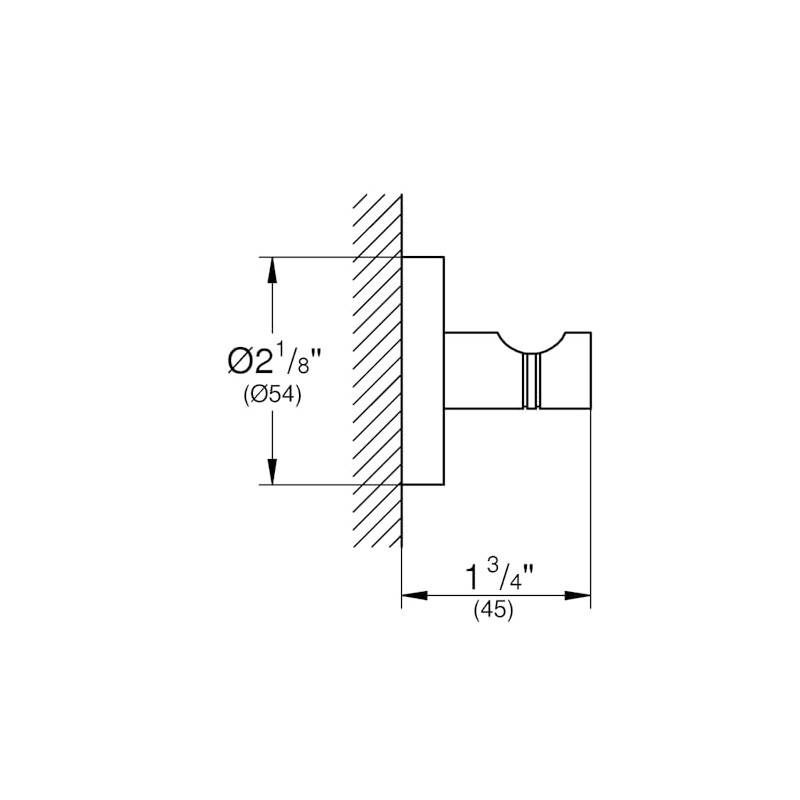Grohe 40364001 Essentials Wall Hook Silver