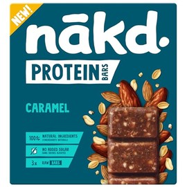 Nākd. Protein Caramelo | Barritas Raw | 3 x 45g