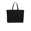Port Authority Cotton Canvas Jumbo Tote BG427, Deep Black, OSFA