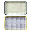 Bloomingville Carla Lapis Retro Small Serving Plates Square Vintage Rectangular