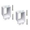 iMBAPrice BE1-2 (1-Gang) Electrical Power Outlet Box Extender - White,