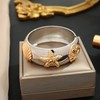 Chunky Seashell Bangle Bracelet for Women Gold Silver Mermaid Sea