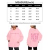 BANGELY Christian Sweatshirt Women Faith Over Fear Christian Religious Sayings