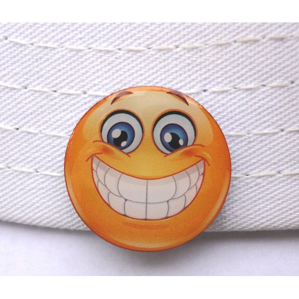 Big Grin Emoji Golf Ball Marker & Magnetic Hat Clip