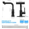 FROPO Bathroom Sink Faucet with Pull Down Sprayer - Matte