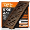 4X12 Floor Vent Cover Floor Register with Mesh Cover Trap,