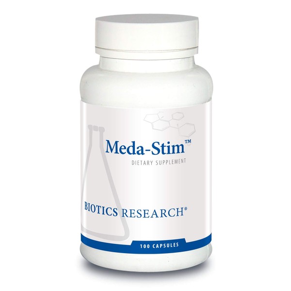 BIOTICS Research MEDA Stim Supports Endocrine Function, Nutritional Support for The Thyroid Gland, Healthy T3, T4, Thyroxine Levels, Metabolic Health. Contains Iodine, Selenium, Magnesium, 100 Caps