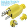 Biaungdo 2 Pack Neutral Ground Bonding Plug for Portable Inverter